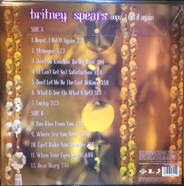 Britney Spears – Oops.I Did It Again LP